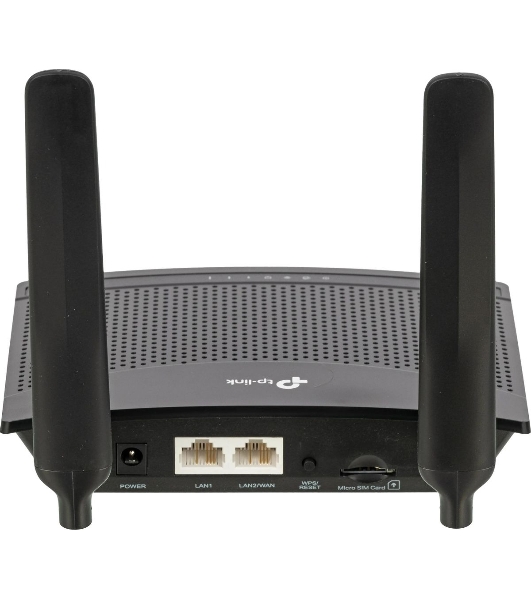 Роутер беспроводной TP-Link TL-MR100 N300 10/100BASE-TX/4G(3G) cat.4 черный