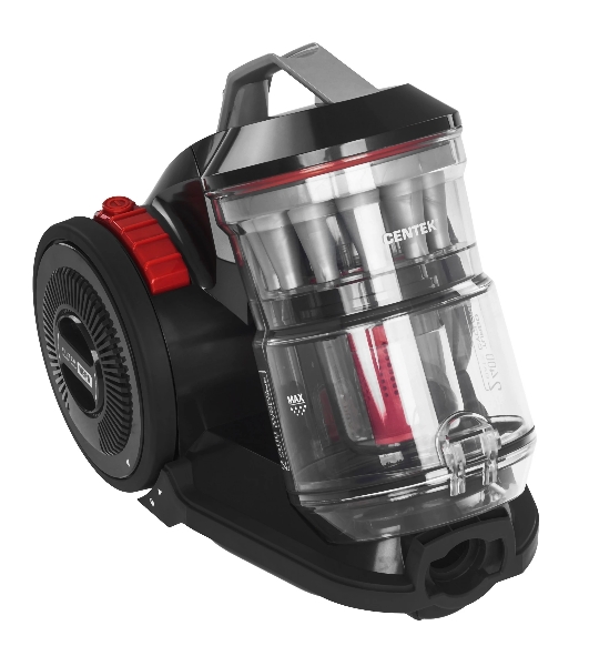 Пылесос Centek CT-2523 черный/красный, 420/2400 Вт, уборка сухая, пылесборник контейнер 3.5 л