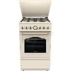 Плита комбинированная Gorenje GKS5B70CLI бежевый, конфорок 4 газовых, духовка 70 л, 50 см x 85 см x 59.4 см, фото 1