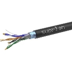 Кабель информационный Suprlan Standard 01-1028-1, кат.5E FTP 4 парыX24AWG, PE внешний 305м, черный, фото 1
