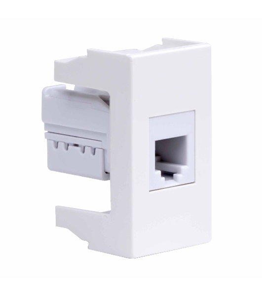 Розетка телефонная DKC Viva 45018 1-м 1 мод, RJ12, 6P6C, белый