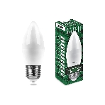 Лампа светодиодная SAFFIT SBC3711 (55135) 11Вт Е27 белый матовая свеча, фото 1