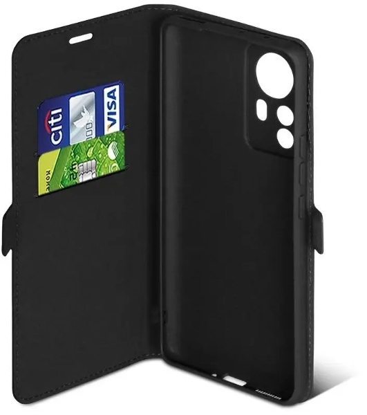 Чехол (флип-кейс) DF xiFlip-79, для Xiaomi 12 Pro, черный xiflip-79 (black)