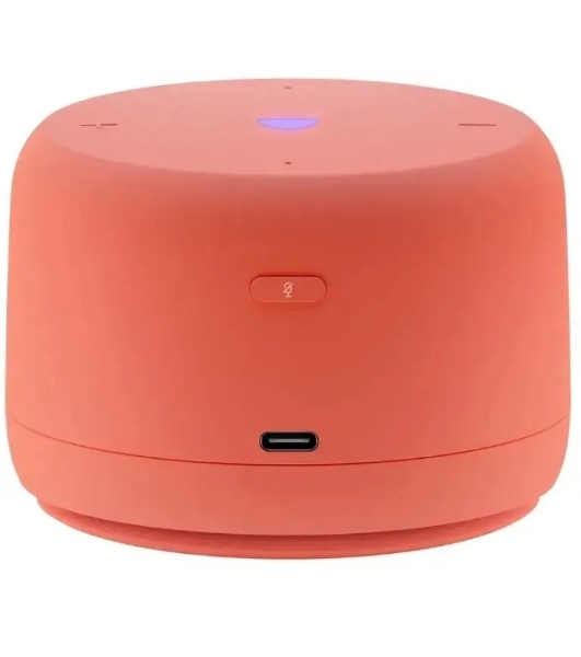 Умная колонка Яндекс Станция Лайт 2, 6Вт, компактная, 1 динамик, Matter, Wi-Fi, Bluetooth 5.0, Алиса, коралловый