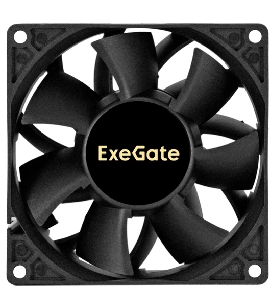 Вентилятор корпусной ExeGate EX09238B2P-24, 92 мм, 5000 об/мин, 56 дБ, 2-pin, без подсветки