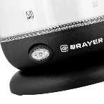 Чайник электрический BRAYER BR6106, 1100 Вт, 1 л, стеклянный, автоотключение, подсветка, черный, фото6