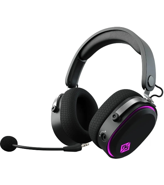Беспроводные/проводные наушники GMNG GG-HS405W черный, полноразмерные, Bluetooth + радиоканал + проводной, до 40 ч