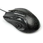 Мышь проводная Nakatomi MON-06U черный, 800 dpi, USB, кнопки - 3, фото4