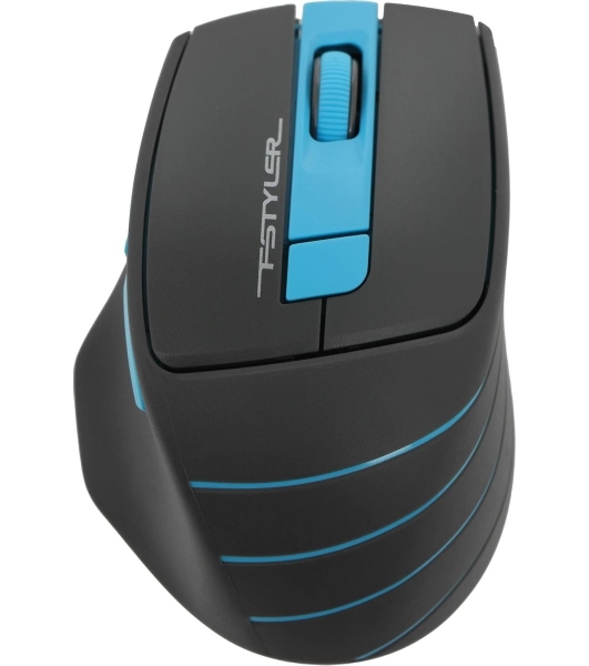 Мышь беспроводная A4Tech Fstyler FG30S серый/синий, 2000 dpi, радиоканал, USB, кнопки - 5