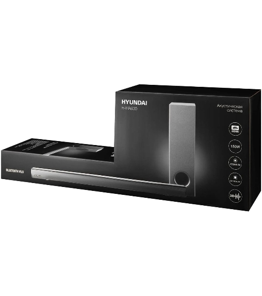 Микросистема Hyundai H-HA630 черный 150Вт FM USB BT SD/MMC/MS