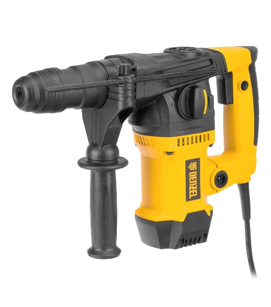 Перфоратор Denzel RHVB-1250-32, SDS-plus, 1250 Вт, 5,5 Дж, от сети