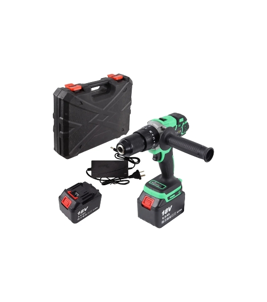 Дрель-шуруповерт Zitrek Green Impact 063-4046, 18 В, 5 Ач, 80 Нм, бесщеточный, ударный
