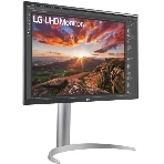 Монитор 27' LG UltraFine 27UP850K-W IPS 3840x2160, 60 Гц, 5 мс, 16:9, 400 кд/м², 2xHDMI 2.0, DP 1.4, USB-C, USB Hub (2x USB 3.0), 3.5 Jack, FreeSync, черный/серебристый, фото4