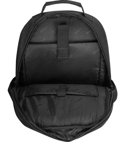 Рюкзак для ноутбука 15.6' Digma Stash S2 черный полиэстер (DGbP15S2BK)
