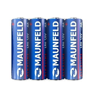 Батарейки Maunfeld Alkaline AA (LR6) MBLR6-SR40, спайка 4 шт, 1.5 В