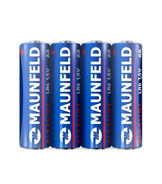 Батарейки Maunfeld Alkaline AA (LR6) MBLR6-SR40, спайка 4 шт, 1.5 В