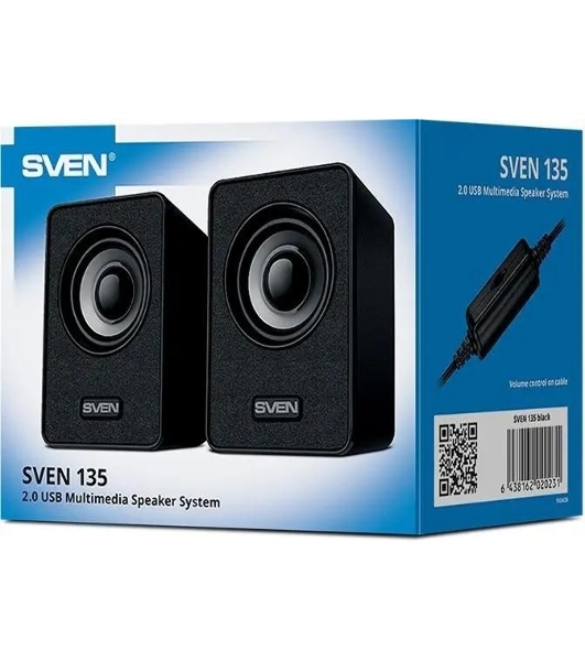 Акустическая система SVEN 135, черный (6 Вт, питание USB)
