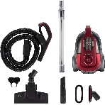 Пылесос Vitek VT-CV3113 красный/серый, 450/2200 Вт, уборка сухая, пылесборник контейнер 2 л, фото3