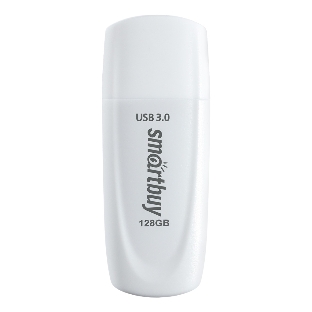 Флешка USB Smartbuy Scout white (SB128GB3SCW), 128Gb, USB 3.0, R/W 100/40, белый