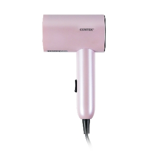 Фен Centek CT-2201 розовый, 900 Вт, компактный, ионизация