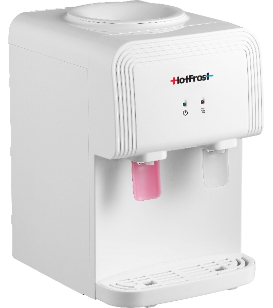 Кулер для воды Hotfrost D70F, верхняя загрузка, нагрев 90 °С, без охлаждения, белый