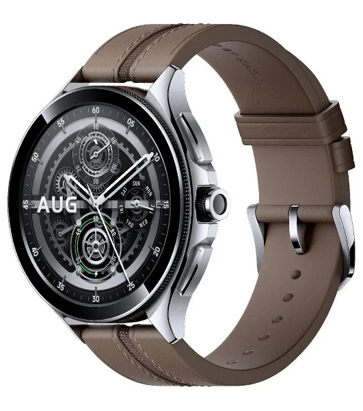 Смарт-часы Xiaomi Watch 2 Pro - 4G LTE Silver Case with Brown Leather Strap M2233W1 (BHR7210GL)