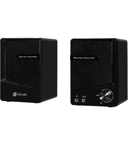 Акустическая система Oklick OK-126 2.0 черный 6Вт