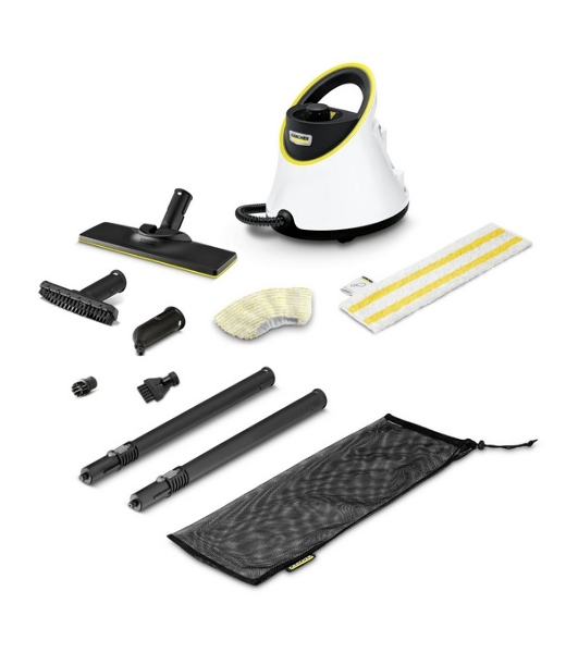 Пароочиститель напольный Karcher EasyFix SC 2 Deluxe 1500Вт белый