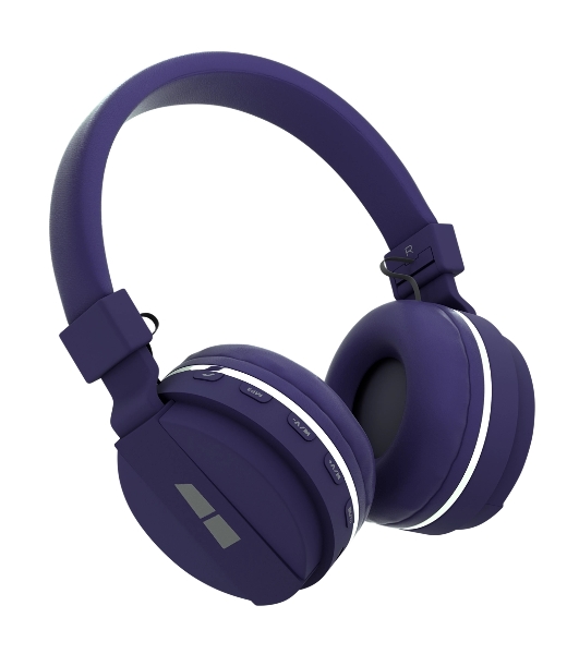 Беспроводные наушники MORE CHOICE HW15 фиолетовый, накладные, Bluetooth, до 6 ч