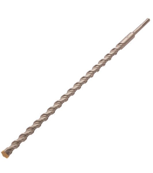 Бур по бетону Denzel двойная спираль, Cobalt W-tip, 18x460 мм, SDS PLUS