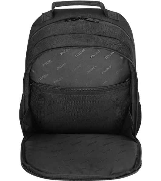 Рюкзак для ноутбука 15.6' Digma Stash S2 черный полиэстер (DGbP15S2BK)