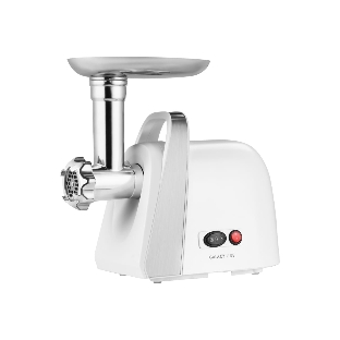 Мясорубка электрическая Galaxy Line GL 2421 белый, 1600 Вт, 1.5 кг/мин, реверс, защита от перегрузки, металлический лоток, насадки - 5