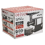 Мясорубка электрическая DELTA LUX DE-602M черный, 3600 Вт, 2.5 кг/мин, реверс, защита от перегрузки, насадки - 5, фото2