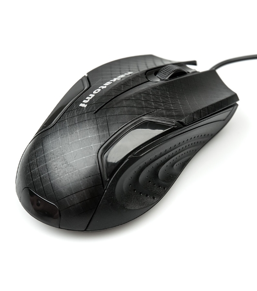 Мышь проводная Nakatomi MON-06U черный, 800 dpi, USB, кнопки - 3