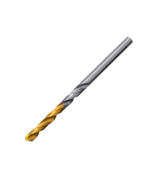 Сверло спиральное по металлу Denzel 4 x 75мм, Р6М5, Golden Tip