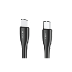Кабель OLMIO STYLE, Type-C - Type-C, 60W, 1.2м, тканевая оплетка, черный, фото4