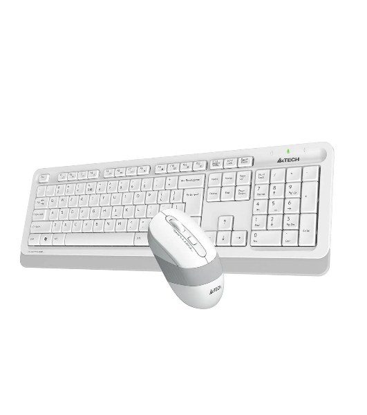 Комплект клавиатура+мышь A4Tech FStyler FG1010 беспроводной, USB, 2000 DPI, белый/серый