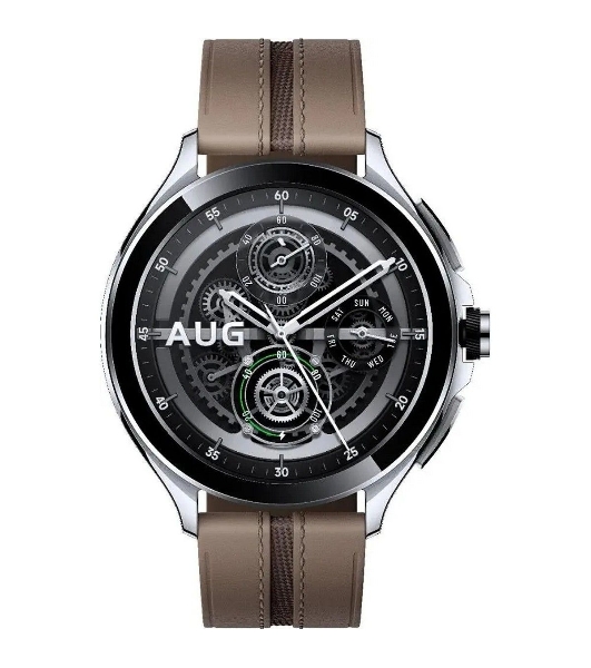 Смарт-часы Xiaomi Watch 2 Pro - 4G LTE Silver Case with Brown Leather Strap M2233W1 (BHR7210GL)