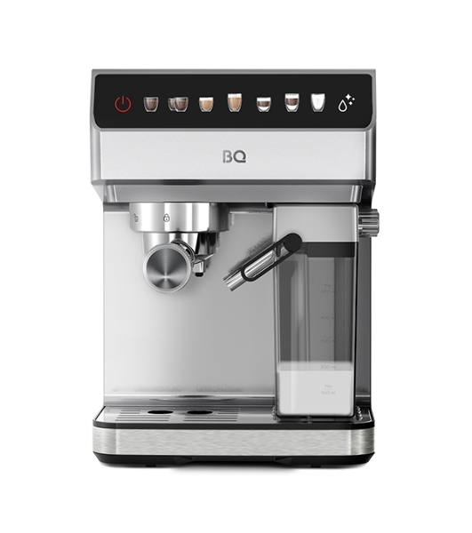 Кофеварка рожковая BQ CM7004 стальной, исп. кофе - молотый, 1,6 л, 1450 Вт, 20 бар