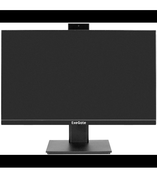 Монитор 23.8' ExeGate SuperView EA2400 IPS 1920x1080, 75 Гц, 5 мс, 16:9, 250 кд/м², HDMI 1.4, VGA, веб-камера (2 Мп), 3.5 мм, черный