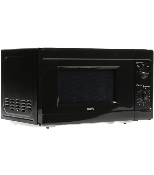 Микроволновая печь BBK 20MWS-709M/B черный, 20 л, 700 Вт, переключатели - поворотный механизм