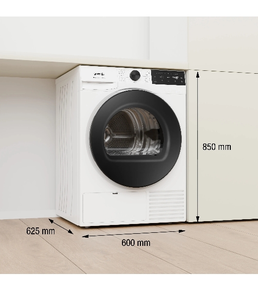 Сушильная машина Gorenje DG48D белый, 8 кг, сушка - конденсационная, программ - 15, 60 x 85 x 65.5 см