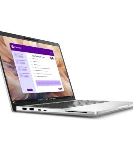 Ноутбук DELL Pro 16 Plus/16'/IPS/Ultra 7 266V/16GB/1TB SSD/Intel Arc graphics/Linux/серебристый/1.9kg