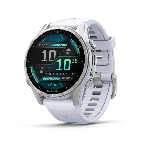 Умные часы Garmin Fenix 8, 1.3' AMOLED, 4G, Wi-Fi, Bluetooth, NFC, WR100, серебристый / белый, фото 1