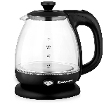 Чайник электрический BRAYER BR6106, 1100 Вт, 1 л, стеклянный, автоотключение, подсветка, черный, фото 1