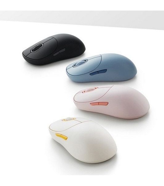 Мышь беспроводная Xiaomi Wireless Mouse 3 синий, 1200 dpi, радиоканал, Bluetooth, USB, кнопки - 5