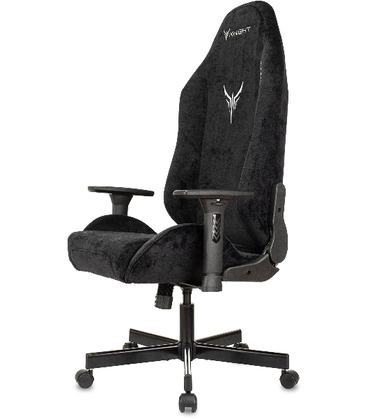 Кресло игровое Бюрократ Knight N1 Fabric черный Light-20, с подголов. крестовина металл