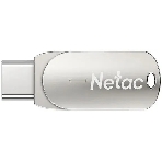 Флешка USB Netac U785C (NT03U785C-016G-32PN), 16Gb, USB3.0/TypeC, R/W 110/45, серебристый, фото 1