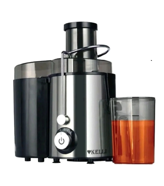 Соковыжималка Kelli KL-5090 серебристый, центробежная, 700 Вт, 600 мл, механическое
