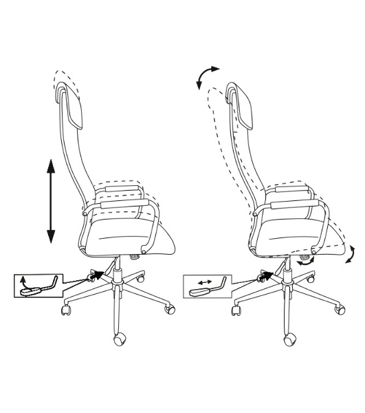 Кресло Бюрократ KB-9N/DG/TW-12 TW-01 TW-11 серый, сетка